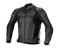 Alpinestars GP Force Veste de moto en cuir (noir/noir, 52)
