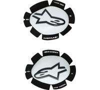 Alpinestars GP Plus, glisseurs de genoux Taille unique Blanc/Noir Blanc/Noir