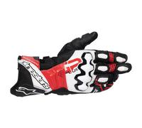 Gants Moto Alpinestars En Cuir GP Plus R V3 - Noir/Blanc/Rouge Brillant 3550
