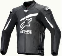 Alpinestars GP Plus R V4 Airflow, veste en cuir perforé 60 Noir/Blanc Noir/Blanc