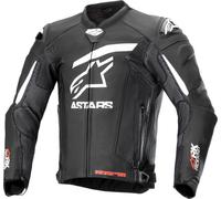 Alpinestars GP Plus R V4 Rideknit veste en cuir de moto perforée, Noir/Blanc, Taille 60