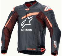 Alpinestars GP Plus R V4 Rideknit, veste en cuir perforé 50 Noir/Rouge Néon/Blanc Noir/Rouge Néon/Blanc