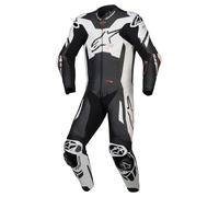 Combinaison en cuir Alpinestars GP Plus V4 Sprint 1 pièce noir/blanc/rouge/fluo