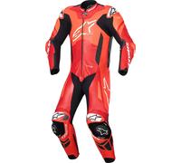 Alpinestars GP Plus V4 Sprint, combinaison en cuir 1pcs. 48 Rouge Néon/Rouge/Blanc/Noir Rouge Néon/Rouge/Blanc/Noir