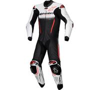 Alpinestars GP-R7, combinaison en cuir 1pcs. 58 Blanc/Noir/Rouge Néon Blanc/Noir/Rouge Néon