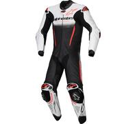 Alpinestars GP-R7 Combinaison moto 1 pièce en cuir, noir-blanc-rouge, taille 62 pour homme