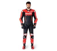 Alpinestars Combinaison en cuir GP-R7 1 pièce Noir/Rouge moyen Taille 58