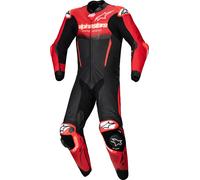 Alpinestars GP-R7 Combinaison moto 1 pièce en cuir, noir-rouge, taille 56 pour homme