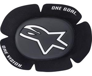 Alpinestars GP Sport Evo, curseurs de genou Taille unique Noir/Blanc Noir/Blanc