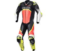 Alpinestars GP Tech V4, costume en cuir 1pcs. perforé 50 Noir/Rouge Néon/Jaune Néon Noir/Rouge Néon/Jaune Néon