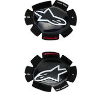 Alpinestars GT Tech, glisseurs de genoux Taille unique Noir/Blanc Noir/Blanc