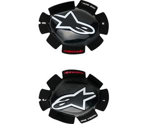 Alpinestars GT Tech, glisseurs de genoux Taille unique Noir/Blanc Noir/Blanc