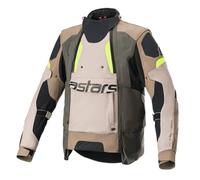 Alpinestars Halo, veste textile Drystar XL Marron/Beige/Noir/Jaune Néon Marron/Beige/Noir/Jaune Néon