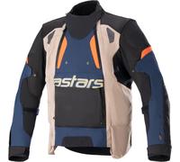 Alpinestars Halo Drystar Veste textile de moto, bleu-beige, taille XL pour homme