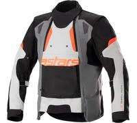 Alpinestars Halo Drystar Veste textile de moto, noir-gris-orange, taille 3XL pour homme