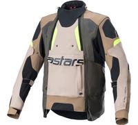 Alpinestars Halo Drystar Veste textile de moto, vert-brun, taille S pour homme