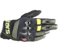 Gants Moto en Cuir Alpinestars Halo Noir/JauneXL Noir,Jaune