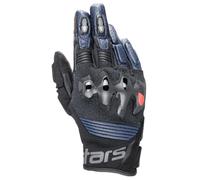 Alpinestars Gants de moto Halo en cuir Noir/Bleu Taille S Homme