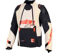 Alpinestars Halo Pro Drystar XF Veste textile de moto imperméable, noir-orange, taille L pour homme