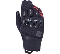 Alpinestars Harok Pro Drystar XF Gants de moto imperméables, Noir/Gris/Rouge, Taille L