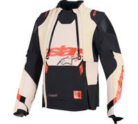 Alpinestars Harok Pro Drystar XF Veste textile de moto imperméable, noir/beige, Taille S