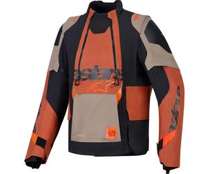 Alpinestars Harok Pro Drystar XF Veste textile de moto imperméable, noir/orange, Taille XL