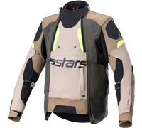 Alpinestars Harok, veste textile Drystar M Marron/Beige/Noir/Jaune Néon Marron/Beige/Noir/Jaune Néon