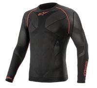 Alpinestars Haut de Sous-Couche Technique Ride V2 Été Black Red, Taille: M/L