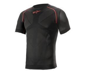 Alpinestars Haut de Sous-Couche Technique Ride V2 Été Black Red, Taille: XS/S