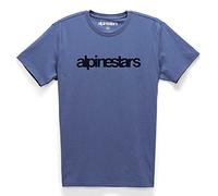 Alpinestars, Heritage Word Premium, T-Shirt, Bleu, L, Homme