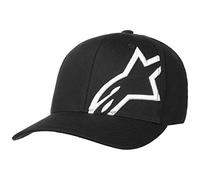 Alpinestars Homme Corp Shift 2 Flexfit Casquette de baseball, Noir Blanc, Taille unique EU