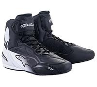 Alpinestars Homme Faster-3 Shoes Black/White Vêtements de Moto, Noir/Jaune/Bleu Nuit, 44 EU