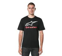 Alpinestars Homme Original Logo T-Shirt, Noir/Blanc/Rouge, XL EU