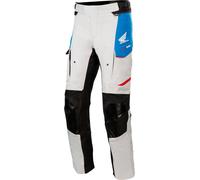 Alpinestars Honda Andes v3 Drystar Pantalon textile moto, Gris/bleu, Taille S