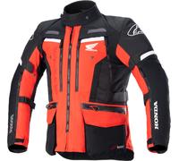 Alpinestars Honda Bogota Pro Drystar Veste textile de moto imperméable, noir-rouge, taille M pour homme
