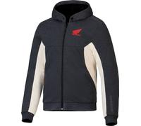 Alpinestars Sweat à capuche moto Honda Chrome V3 Sport zippé Anthracite/Blanc XL