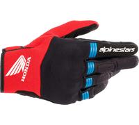 Alpinestars Honda Copper Gants de moto, noir/rouge/bleu, Taille S