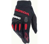 Alpinestars Honda Full Bore Gants de motocross, noir-rouge, taille S
