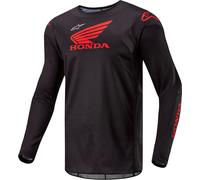 Alpinestars Honda Racer Iconic Maillot de motocross, noir-rouge, taille L pour homme