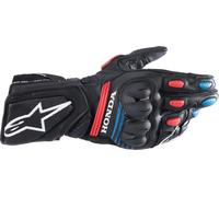 Alpinestars Honda SP-8 V3 Gants de moto, noir-rouge-bleu, taille M pour homme