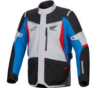 Alpinestars Honda ST-1 Veste textile de moto imperméable, noir-gris-bleu, taille 4XL pour homme