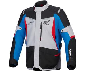 Alpinestars Honda ST-1 Veste textile de moto imperméable, noir-gris-bleu, taille M pour homme