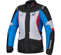 Alpinestars Honda Stella ST-1, veste textile imperméable pour fe M Gris Clair/Noir/Bleu/Rouge Gris Clair/Noir/Bleu/Rouge