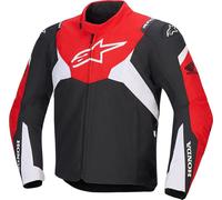 Alpinestars Honda T-Jaws V4 Veste textile de moto imperméable, noir/rouge, Taille M