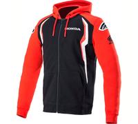 Alpinestars Honda Teamwear, sweat à capuche zippé L Rouge/Noir Rouge/Noir