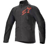 Alpinestars Hyde XT Stretch Drystar XF Veste textile de moto imperméable, noir/rouge, Taille M