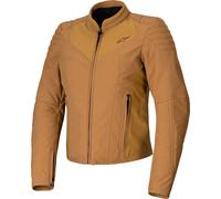 Alpinestars Veste textile Isla WR Femme – résistante à l'eau – marron clair/orange foncé – XL