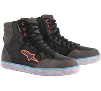 Alpinestars J-6 Canvas Chaussures de moto imperméables, noir-gris, taille 39 pour homme