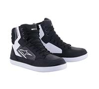 Alpinestars J-6 Chaussures de moto imperméables pour homme (noir/blanc/gris), 11,5 = (45)