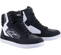Alpinestars J-6, chaussures imperméable à l’eau 12.5 US Noir/Blanc/Gris Noir/Blanc/Gris